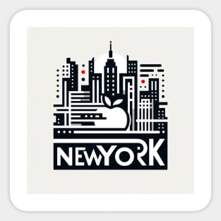 New York City Logo Design Sticker